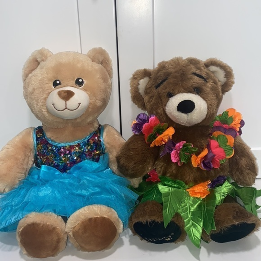Build a Bear Bundle Lot of 2 Bears Blonde and Bearemy 16”